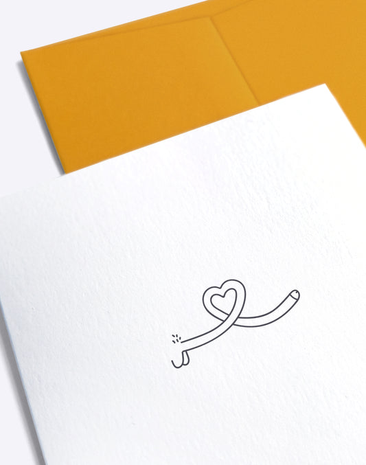 I love you - A6 kaartje dubbel