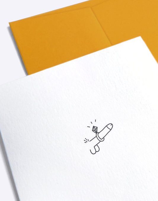 Put a ring on it - A6 kaartje dubbel