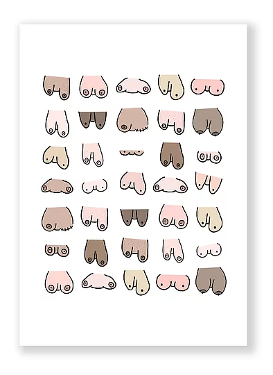Titties - A6 kaartje enkel