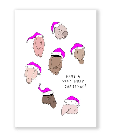 Have a very Willy Christmas! - A6 kaartje dubbel